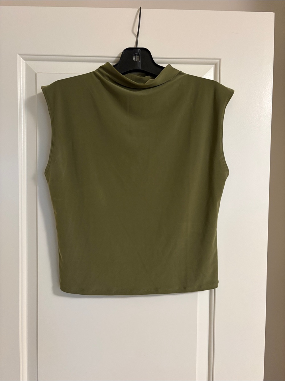 Wilfred Olive Green Sleeveless Mock Neck Tank